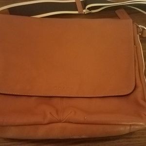 leather coach messenger bag